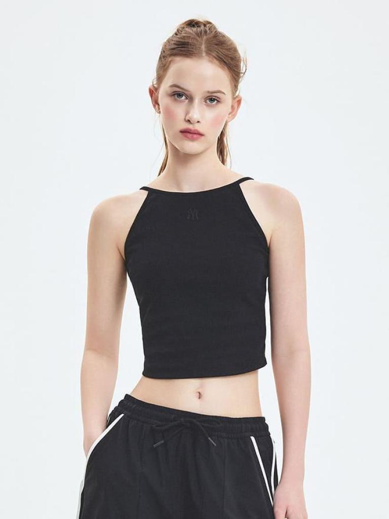 Ribbed halter cami top